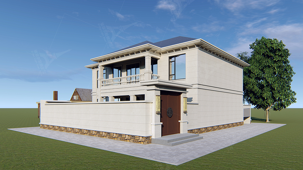 農(nóng)村輕鋼別墅設計效果圖