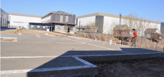 輕鋼別墅地基室內地面施工完成